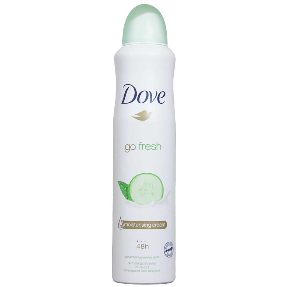 8717163004869 اسپری دئودورانت داو Dove زنانه مدل Go Fresh رایحه خیار و چای سبز - Image 1